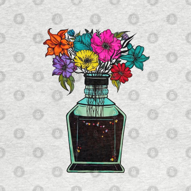 Vase of Flowers by Art by Rory 